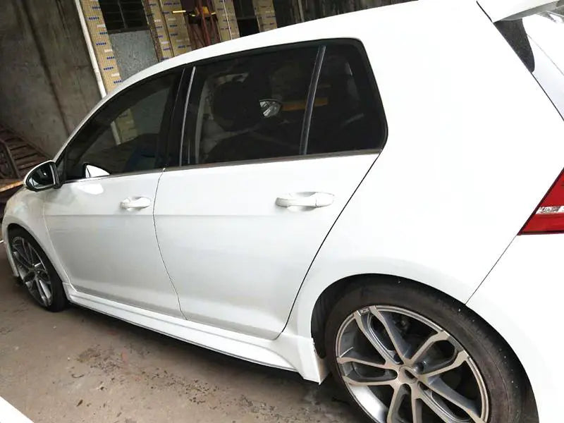 Carbon Fiber Side Skirt Lip Protector Fit For Volkswage VW Golf 7 MK 7 VII