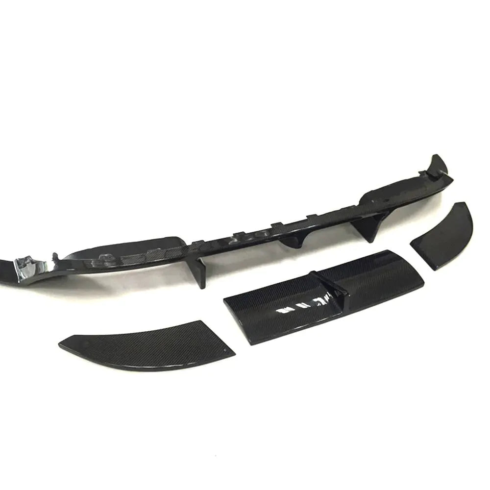 Carbon Fiber Rear Bumper Diffuser Spoiler Fit For VW Golf 7 MK 7 R line 2014-2017