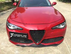 Carbon Fiber Car Front Bumper Lip Splitter for Alfa Romeo Giulia 2017 - 2020