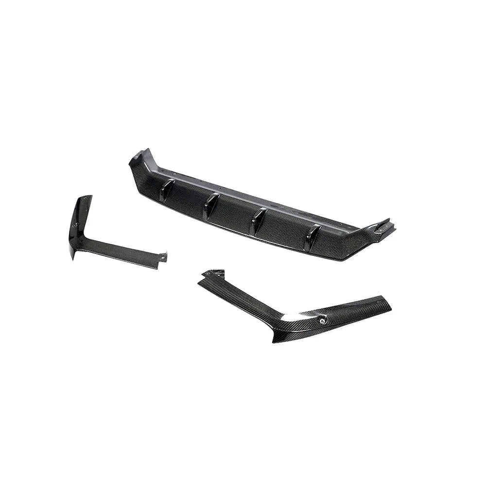 JCSPORTLINE Carbon Fiber Rear Bumper Diffuser for Porsche Cayenne S Sport Utility 4-Door 2018-2019