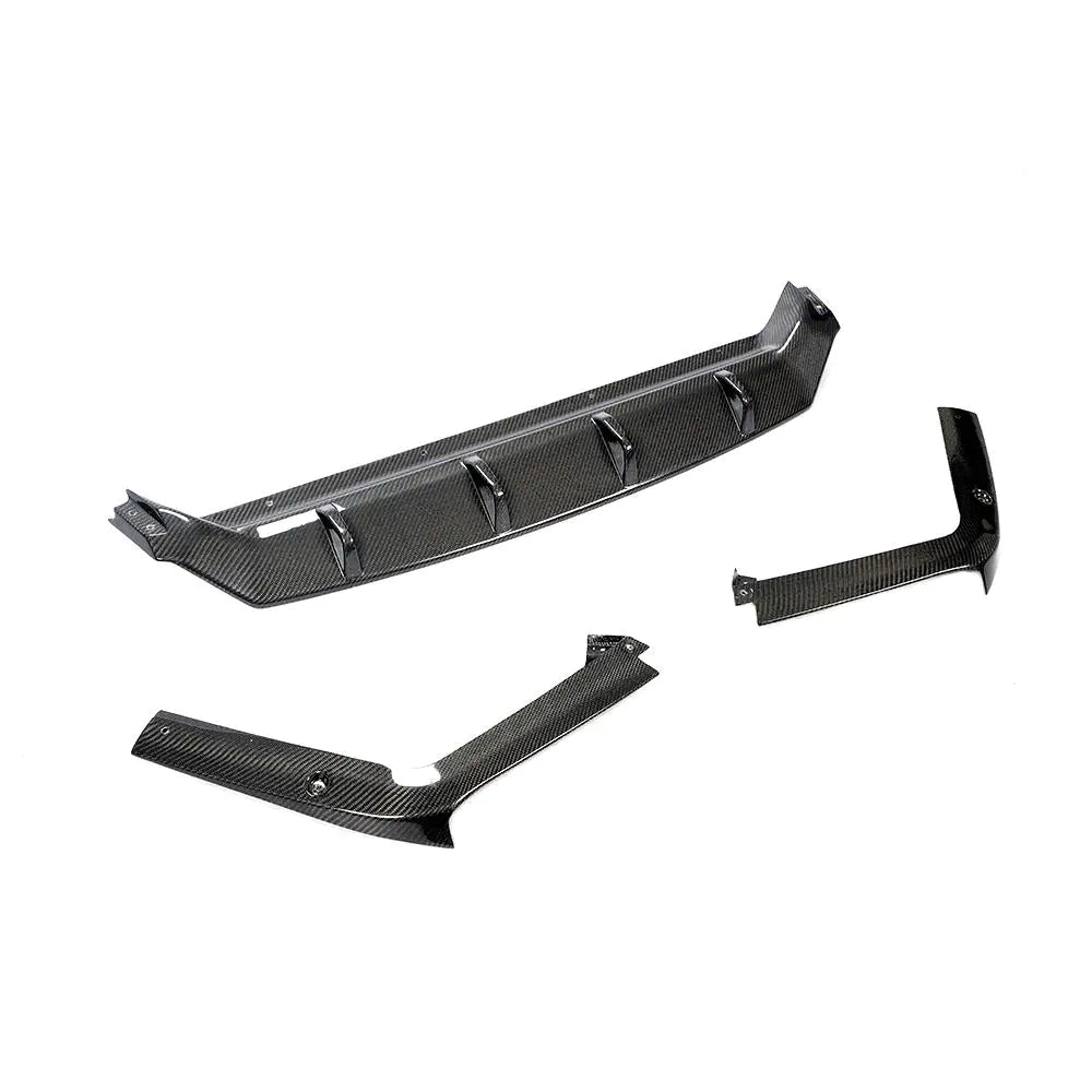 JCSPORTLINE Carbon Fiber Rear Bumper Diffuser for Porsche Cayenne S Sport Utility 4-Door 2018-2019