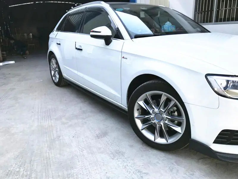 For Audi A3 Base Hatchback 17-20 Carbon Fiber Front Bumper Lip Spoiler Body Kit