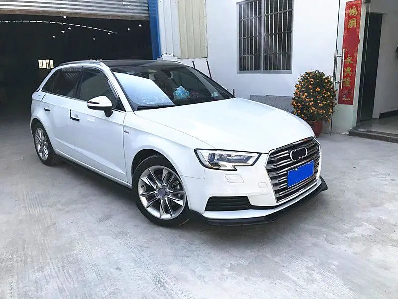 Fit for Audi A3 Hatchback 17-20 Side Skirts Extension Lip Body Kit Carbon Fiber