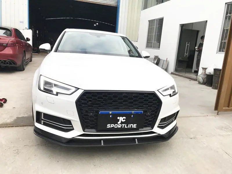 Carbon Fiber Front Bumper Lip for Audi A4 Quattro S4 Sedan 4-Door