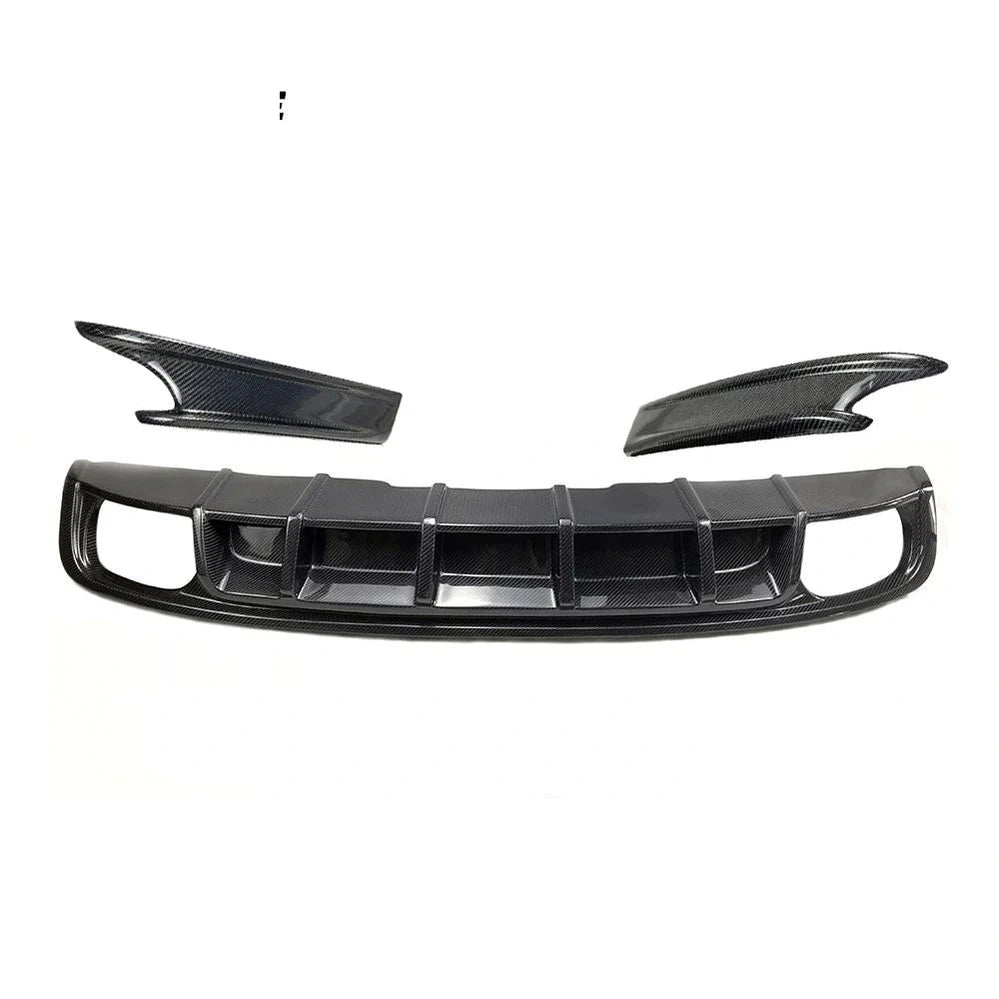 Body kit Rear Bumper Diffuser With Splitter Carbon Fiber Fit For Audi S4 17-18