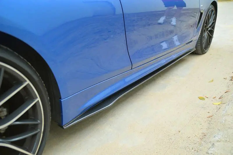 Side Skirts Body Kit Carbon Fiber For BMW 4 Series F32 435i 440i M-Sport 14-19