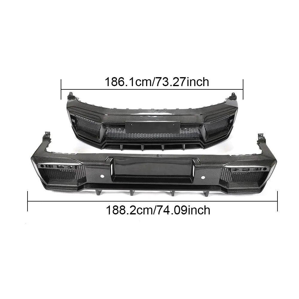 For Benz G-class 2020 Carbon Fiber Front Bumper Lip Rear Bumper Diffuser Body Kit