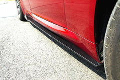 Carbon Fiber Side Skirts Extension for Alfa Romeo Giulia Sport TI Base Sedan 2017 - 2020