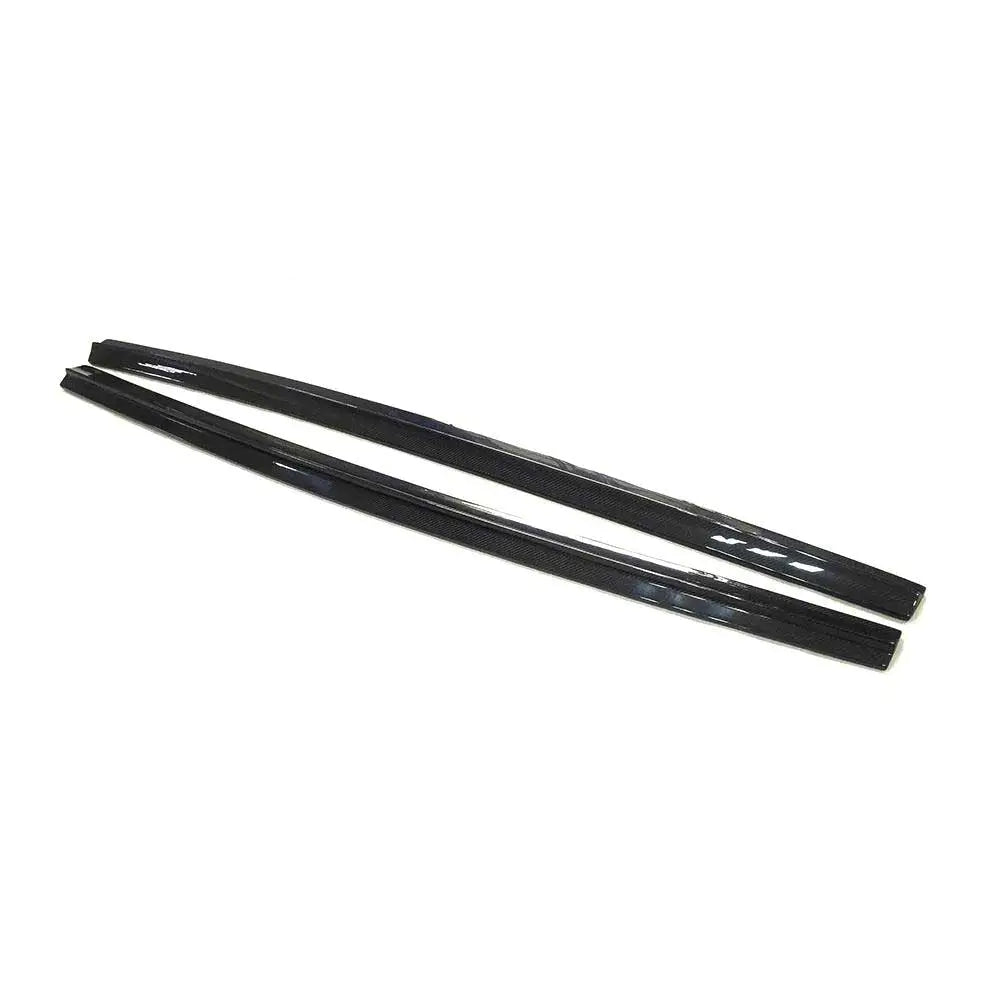 Carbon Fiber Side Skirt Extension Spoiler Fit for Audi A3 S Line Hatchback 2014-2015