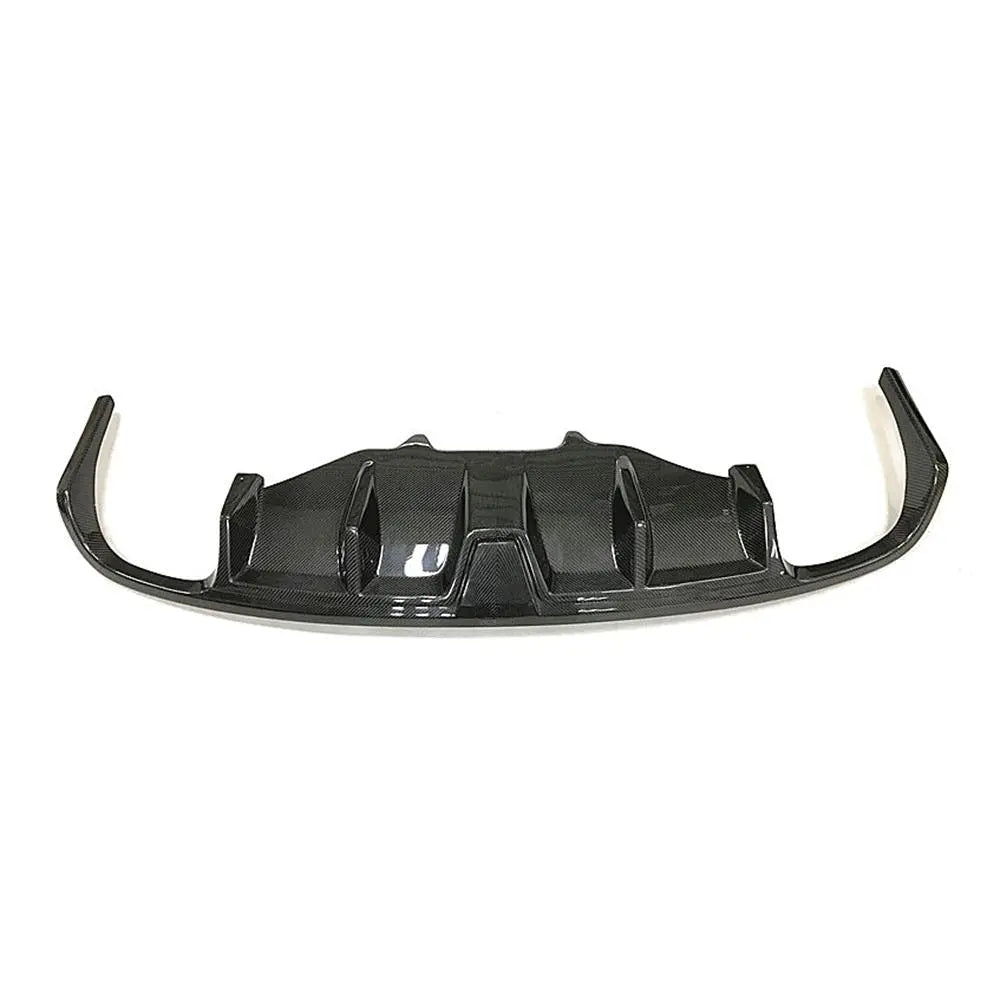 For Porsche Macan Sport Utility 14-20 Carbon Fiber Rear Bumper Diffuser With Light Body Kit