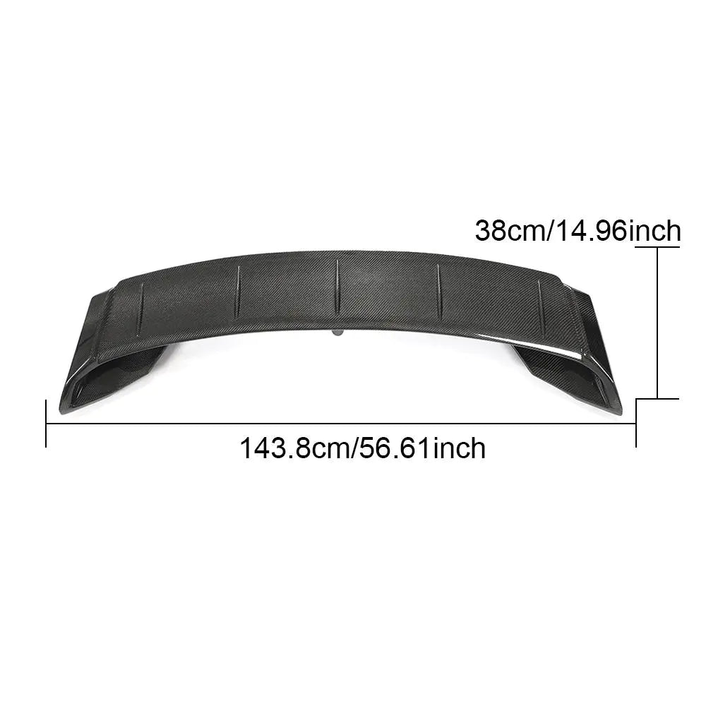 For Maserati Ghibli S Q4 Sedan 14-20 Carbon Fiber Rear Trunk Spoiler Boot Wing Lip