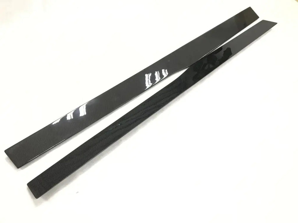 Carbon Fiber Side Skirts Extension Lip Spoiler Fit For BMW F82 F83 M4 2014-2019