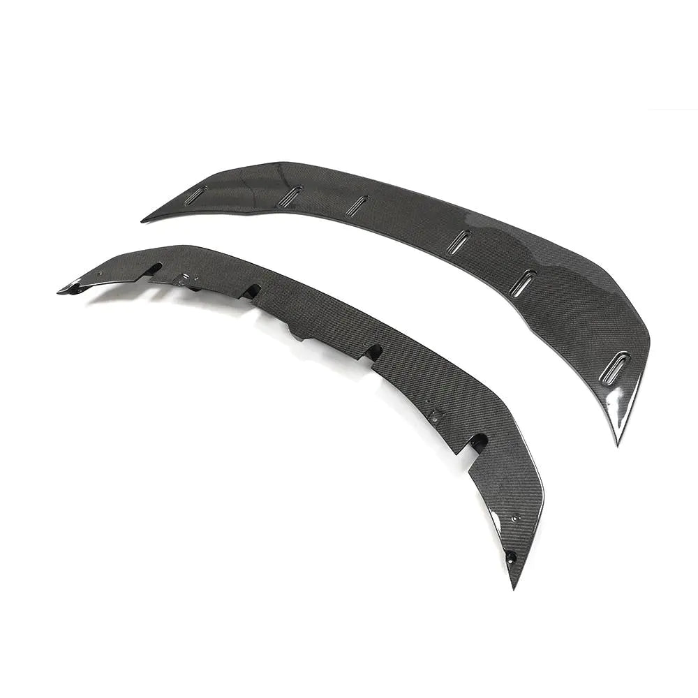 For BMW M3 M4 2015-2019 Carbon Fiber Front Bumper Lip GTS Style (2-piece set)