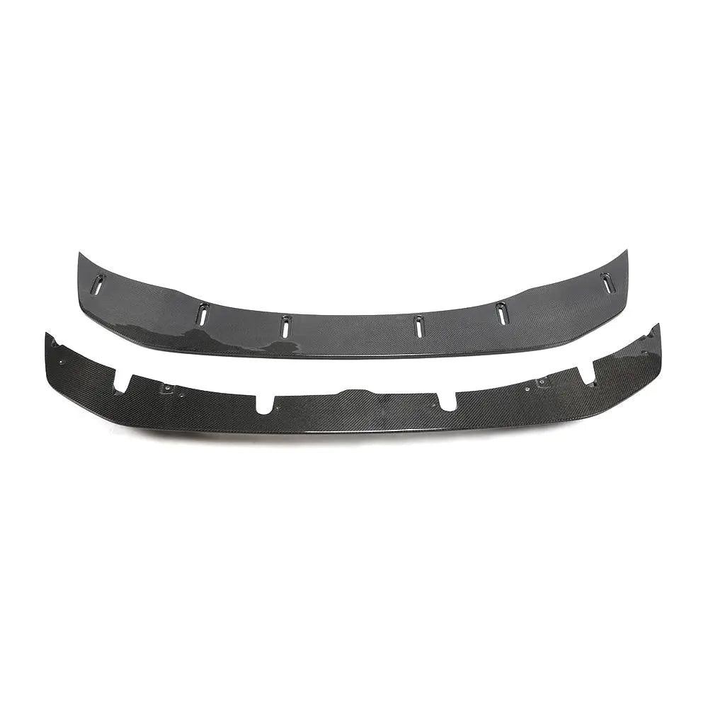 For BMW M3 M4 2015-2019 Carbon Fiber Front Bumper Lip GTS Style (2-piece set)