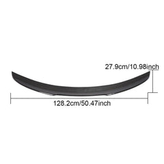 Carbon Fiber Rear Ducktail Spoiler for Alfa Romeo Giulia Sport Quadrifoglio Verde Sedan 4-Door 2017-2020