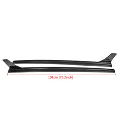 Car S3 Carbon Fiber Side Skirts Fit For Audi S3 2014 UP 4 Doors ( Fit For S3 Only)