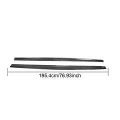 Carbon Fiber Car Side Skirts Lip for Bentley Continental GT V8 Coupe 2-Door 2012-2016