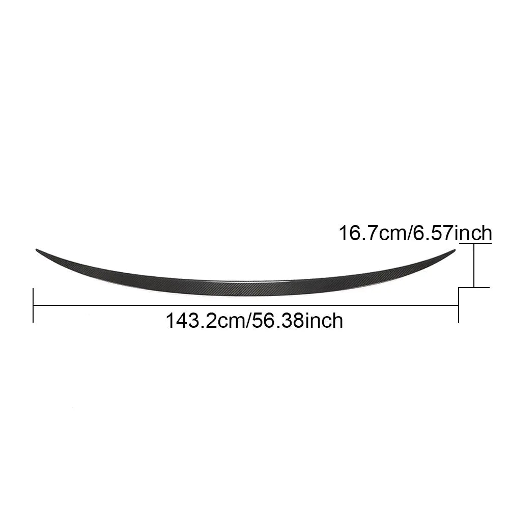 Carbon Fiber Rear Middle Spoiler for Bentley Bentayga Sport Utility 4-Door 2016-2019