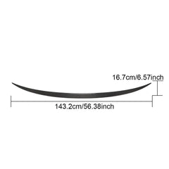 Carbon Fiber Rear Middle Spoiler for Bentley Bentayga Sport Utility 4-Door 2016-2019