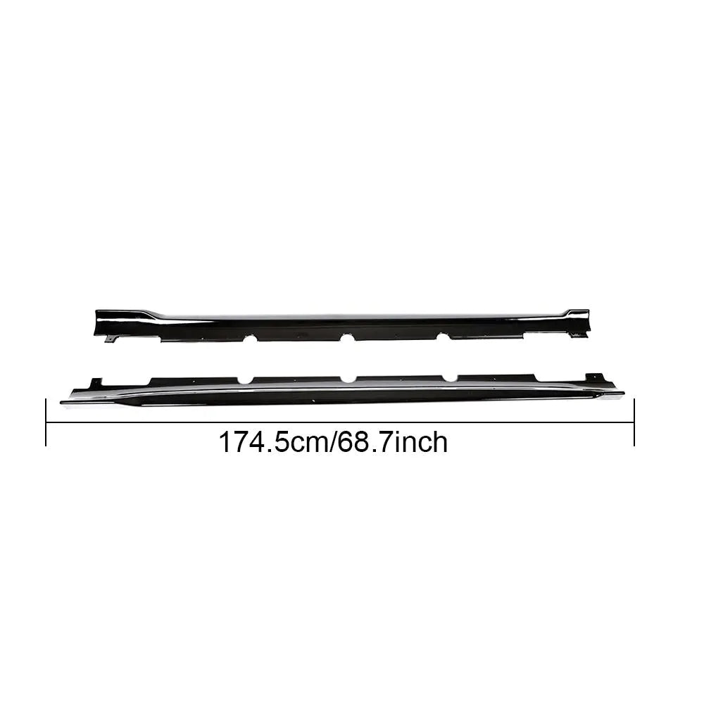 ML-ZDH128-1 ABS Side Skirts Glossy black/Matt black for Hyundai VENUE
