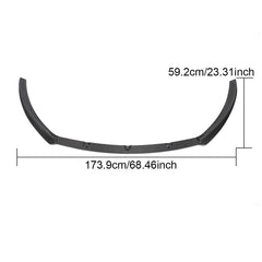 For Volkswagen VW CC Carbon Fiber Front Bumper Lip Splitter Sedan 2013 - 2018