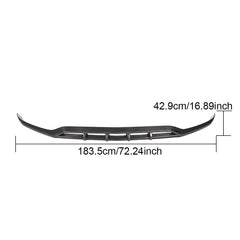X253 Front Spoiler Lip Carbon Fiber for Mercedes Benz GLC300 GLC350 GLC43 Sport Utility 4-Door 2020