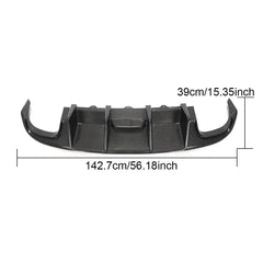 Carbon Fiber Rear Bumper Diffuser for Audi A4 S4 Base Sedan 4-Door 2008-2012