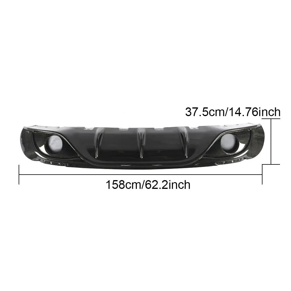Carbon Fiber Rear diffuser Lip For Alfa Romeo Giulia 2016 - 2019