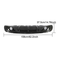Carbon Fiber Rear diffuser Lip For Alfa Romeo Giulia 2016 - 2019