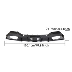 Dry Carbon Fiber G16 Rear Diffuser for BMW 8 Series M850i xDrive Gran Coupe 2018-2020 four-door