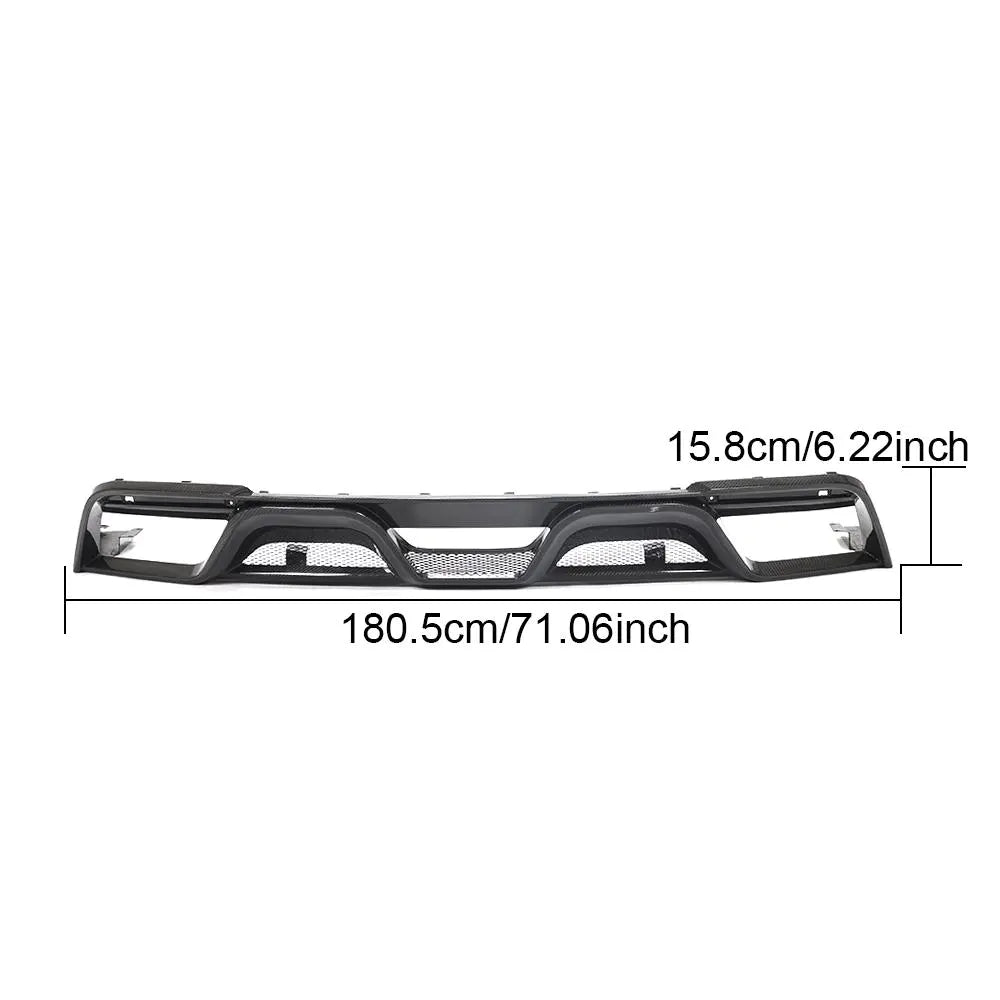 ML-LQ002 Carbon Fiber Rear Bumper Diffuser Lip for Ford Mustang GT Coupe 2-Door 2018-2019