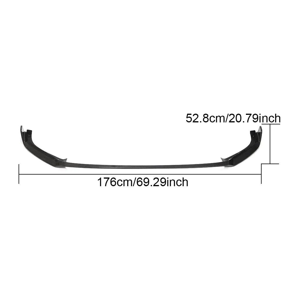 Carbon Fiber MK7.5 R Front Lip Splitter for Volkswagen GOLF R 7.5 R-LINE 2017-2019