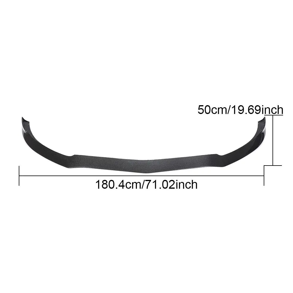 Carbon Fiber W205 C63 Car Front Splitter for Mercedes Benz C63 AMG 2-Door 2015-2019