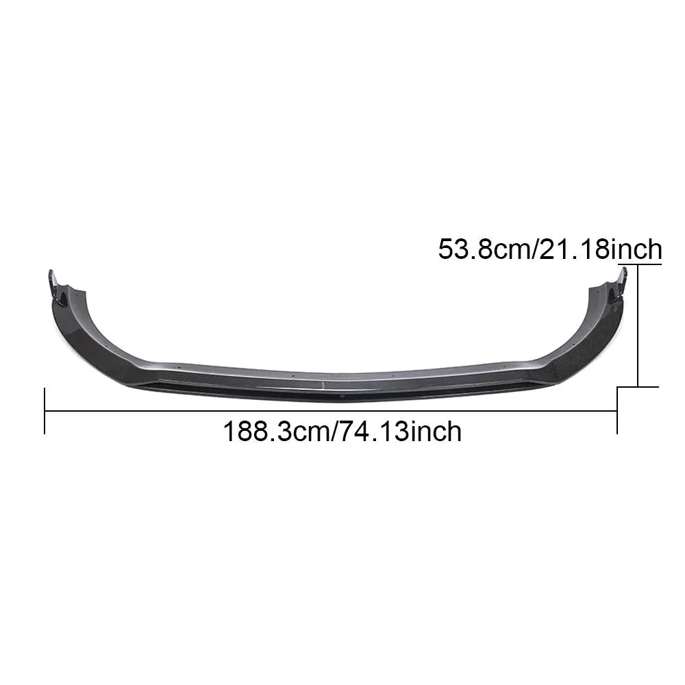 Dry Carbon Fiber W447 Car Front Bumper Lip Splitter for Mercedes Benz V250 V200d Van 4-Door 2020 2021