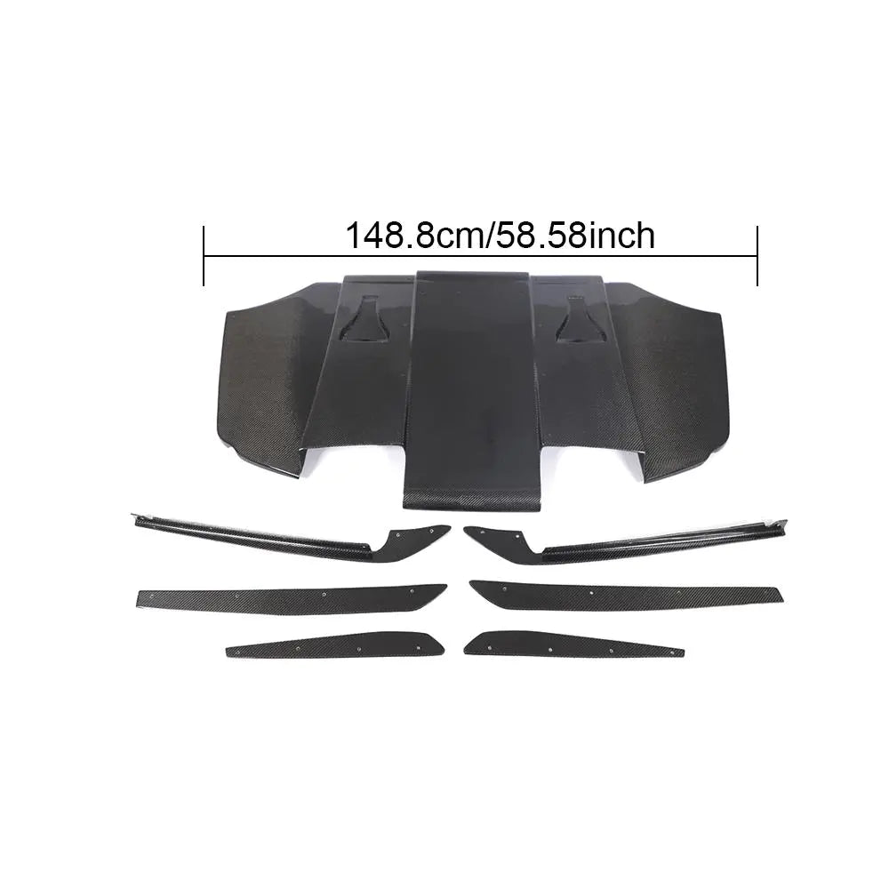 Carbon Fiber E93 M3 Rear Diffuser Systerm Bottom Plate for BMW E9x E92 M3 2-Door 2008-2013