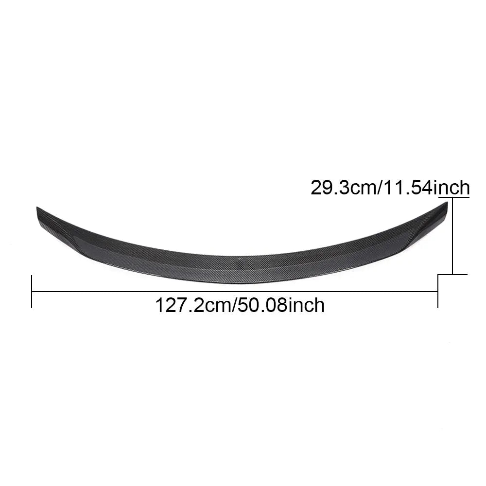 Carbon Fiber C63 Trunklid Rear Spoiler for Mercedes W205 C200 C300 C350 C43 C63 AMG Sedan 2015-2021