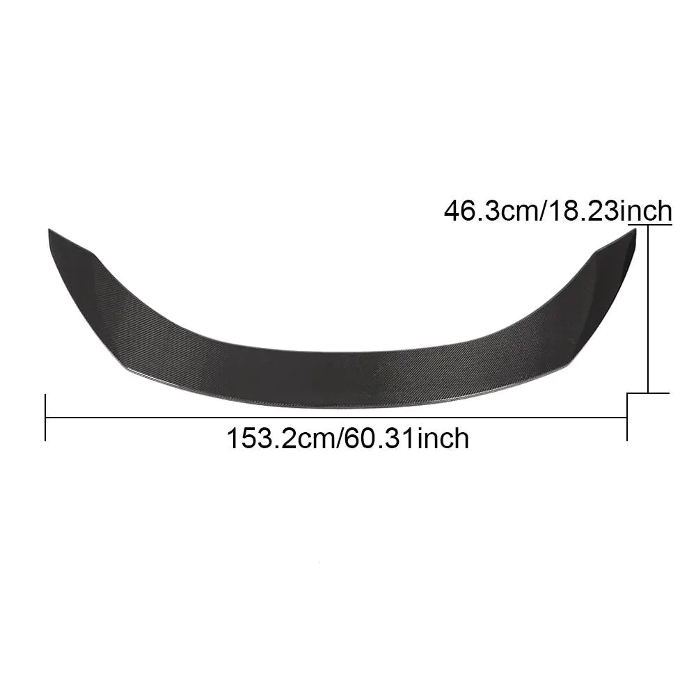 Carbon Fiber C63 Trunklid Rear Spoiler for Mercedes W205 C200 C300 C350 C43 C63 AMG Sedan 2015-2021