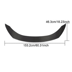 Carbon Fiber C63 Trunklid Rear Spoiler for Mercedes W205 C200 C300 C350 C43 C63 AMG Sedan 2015-2021