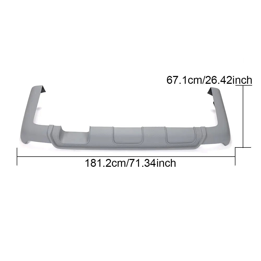 Grey FRP Rear Diffuser For Mercedes-Benz V220d V250 2016-2019
