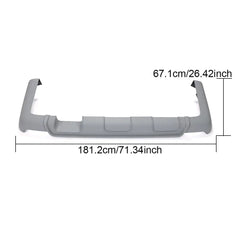 Grey FRP Rear Diffuser For Mercedes-Benz V220d V250 2016-2019
