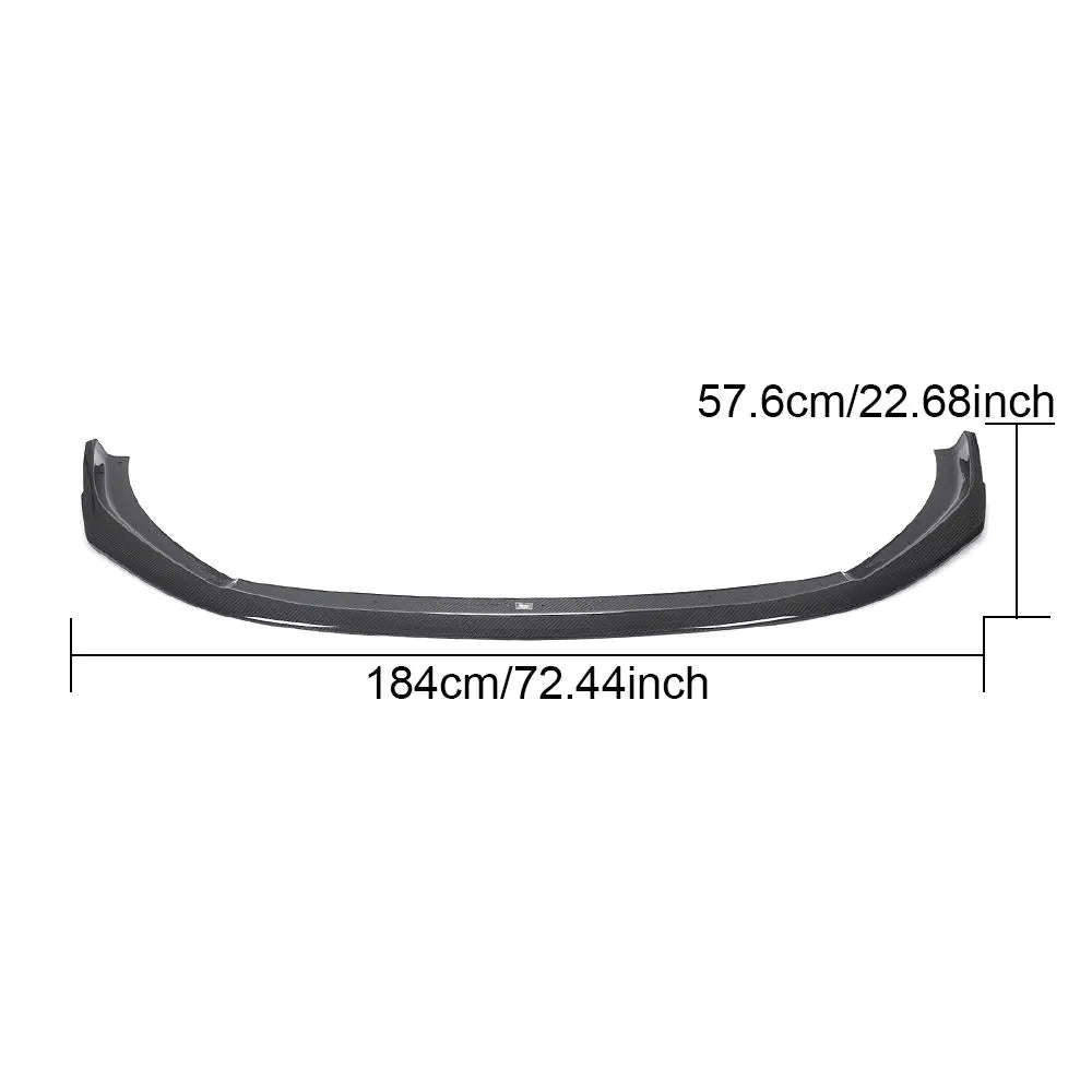 Carbon Fiber Front Lip with Winglets for Audi RS4 B9 Avant 2018-2020