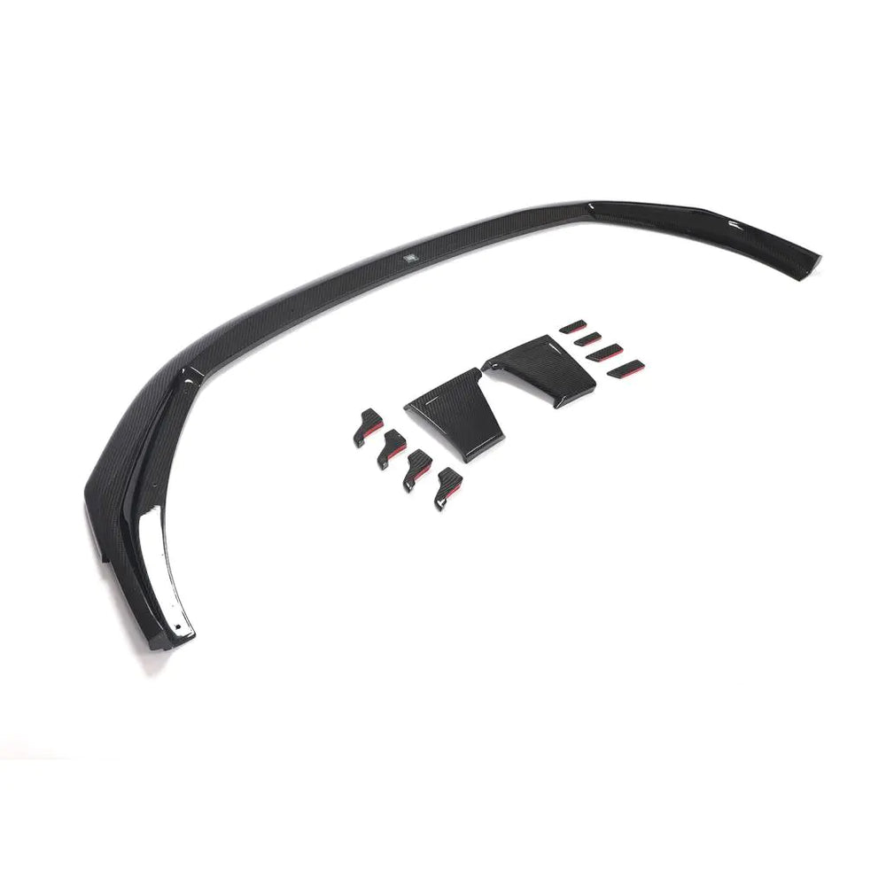 Carbon Fiber Front Lip with Winglets for Audi RS4 B9 Avant 2018-2020