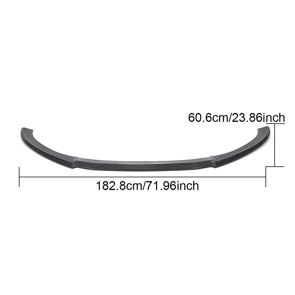 For Audi RS6 Avant 13-18 Carbon Fiber Front Bumper Lip Chin Spoiler