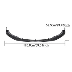 For Mercedes Benz W176 A45 Hatchback 16-18 Carbon Fiber Front Bumper Lip Chin Spoiler Body Kit