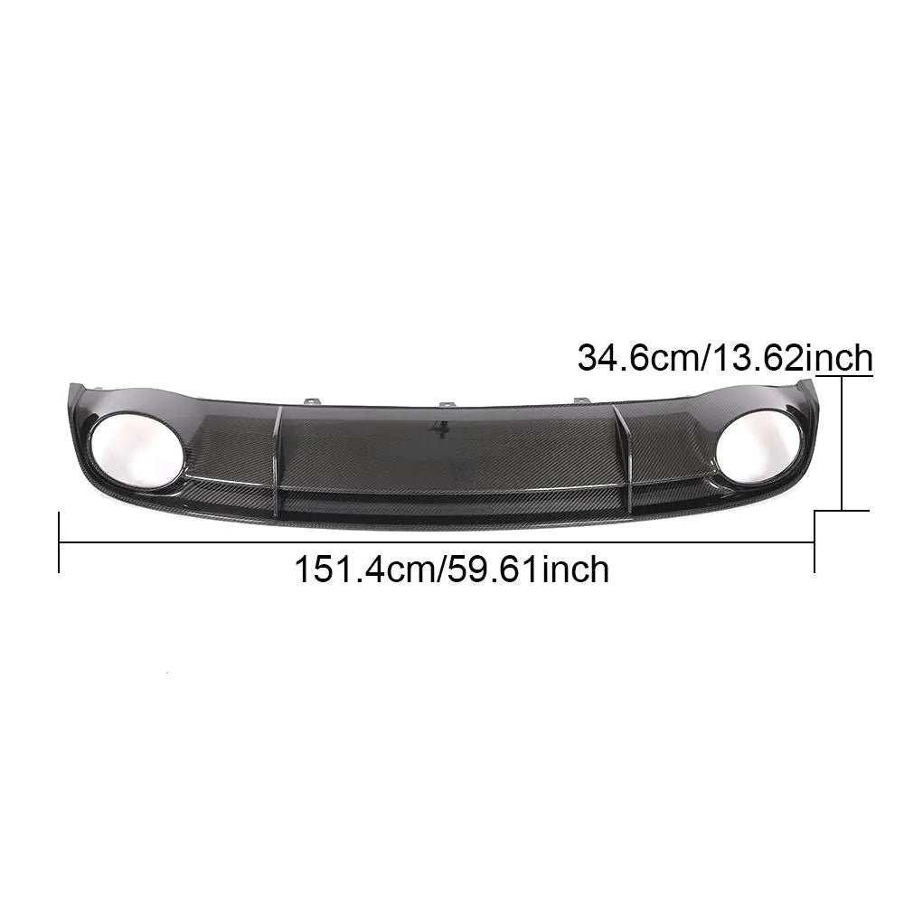 Dry Carbon Fiber RS7 Car Rear Diffuser for Audi RS7 C7 4G Hatchback 4-Door 2014-2016