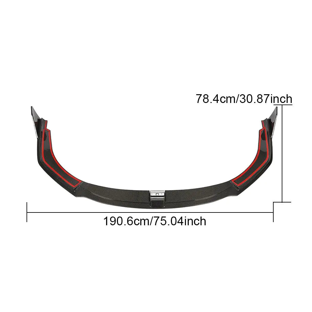 Carbon Fiber Front Bumper Lip Spoiler for Lamborghini Huracan Performante Coupe 2-Door 17-19