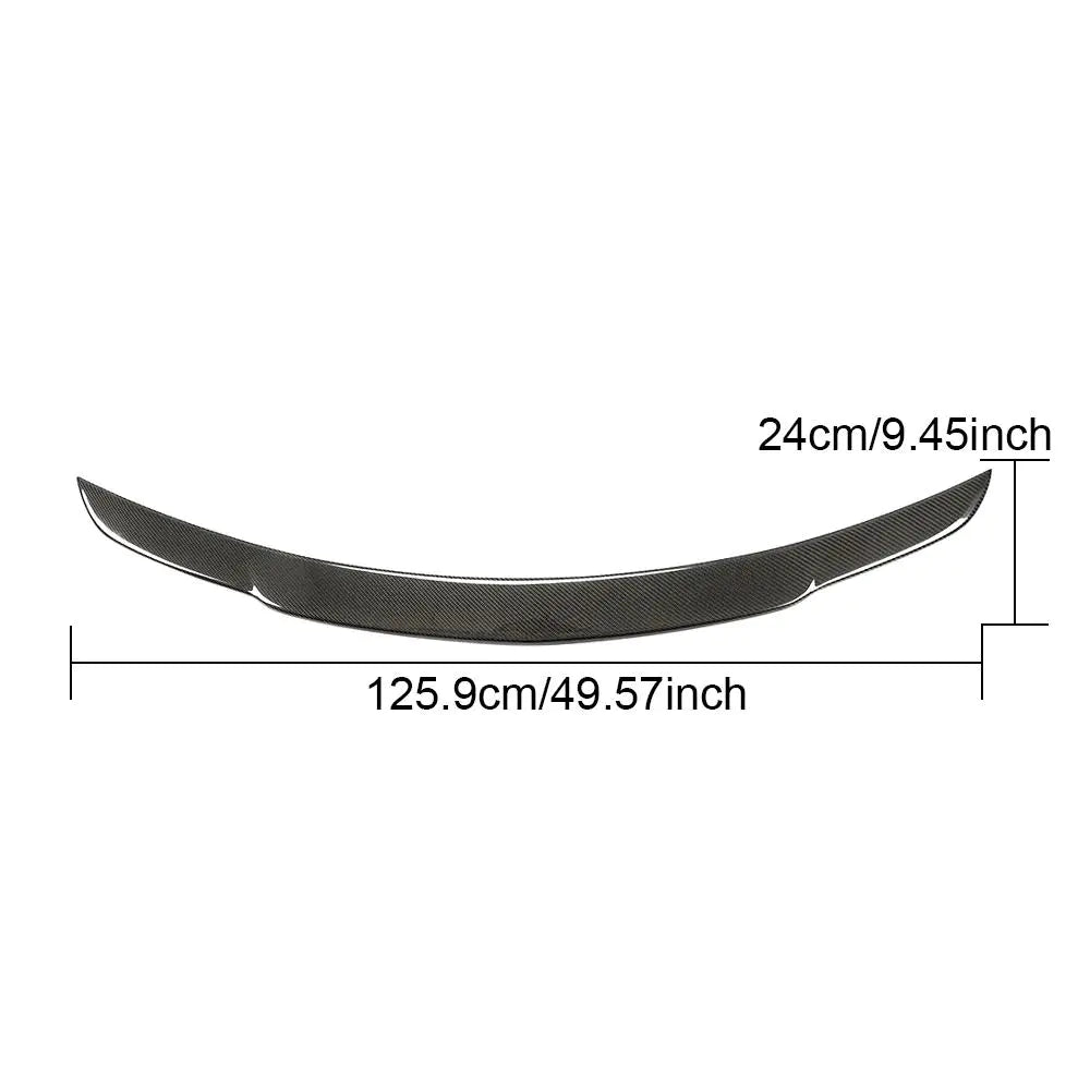 For Mercedes Benz W204 Sedan 07-14 Carbon Fiber Rear Trunk Spoiler Boot Wing Lip
