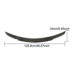 For Mercedes Benz W204 Sedan 07-14 Carbon Fiber Rear Trunk Spoiler Boot Wing Lip