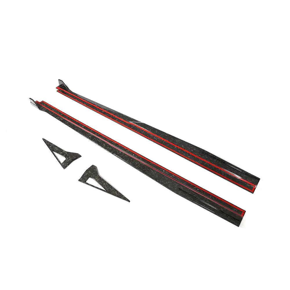 Forged Carbon LP640 Side Skirts Winglet for Lambo Huracan LP640-4 Performante Coupe 2-Door 2017-2019