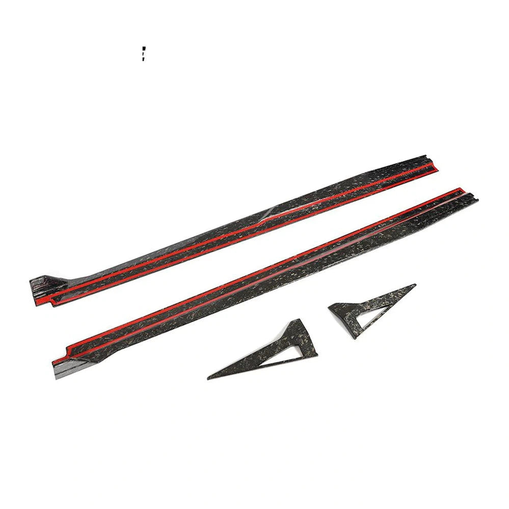 Forged Carbon LP640 Side Skirts Winglet for Lambo Huracan LP640-4 Performante Coupe 2-Door 2017-2019